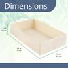 BambooMN Disposable Wood Box - 5.9"x3.3"x1.2" - 100 Pieces - Rectangle view 3