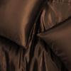 1 Piece Reversible Satin Queen Comforter Set Soft Satin Brown Comforter Queen (88'' x 92'') Lightweight All Seasons view 2