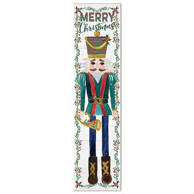 Kindred Hearts 12x48 Merry Christmas Nutcracker Leaner Sign