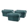 Rubbermaid ECOSense High-Top Storage Totes 28 Gal Pack of 3 Durable, Reusable, Large Plastic Storage Bins with Resting Hinged Lid, Made from Recycled Materials view 1