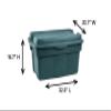 Rubbermaid ECOSense High-Top Storage Totes 28 Gal Pack of 3 Durable, Reusable, Large Plastic Storage Bins with Resting Hinged Lid, Made from Recycled Materials view 3