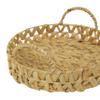 Deco 79 Seagrass Handmade Living Room Decor Tray Woven Ottoman Tray with Handles, Set of 3 Serving Tray 19", 16", 14" W, Brown view 4