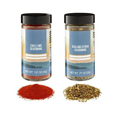 Kamenstein Let's Go Glamping 2 Piece Camping Spice Set with Removable Sifter Cap