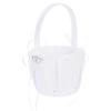 Homoyoyo 1pc Flower Basket Girls Bridal White Bow Farmhouse Basket Engagement Wedding Flower Petal Wedding with Handle Floral Girl view 1