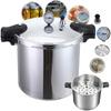 THE TANKER by Denali Canning - 23 Quart Beginner Friendly Pressure Canner & Cooker | Induction Compatible | Pressure Gauge, 15lb & 10lb Weights | Aluminum & Stainless Steel Parts | USA Company view 1