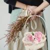 Heart Shape Wedding Flower Basket Portable Petal Snack Container Present Basket for Parties Celebrations Sturdy Safe Design for Storing Flowers Fruits Candies view 3