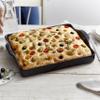 Emile Henry, Burgundy Focaccia Bread Pan/Detroit Style Pizza, 15.9 x 12.4 x 2.7in view 4