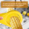Corn Silk Remover,Corn Cleaning Brush,Vegetable Fruit Silk Remover for Corn Vegetables Cucumber Cleaning Brush Tools(Yellow) view 3