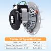 Criditpid Replacement 812-3381 Combustion Blower Motor for Quadra-Fire Classic Bay 1200, Exhaust Blower Fan for Heatilator Eco Choice CAB50, PS35, PS50 Pellet Stoves.(Without Housing) view 3