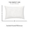 Little Sleepy Head Youth Pillow 16x22 with Hypoallergenic Cotton Pillow case Youth Pillows for Sleeping Age 5-10 - Snugly Designed Youth Neck Pillows for Travel, School and Bedtime - (White) view 3