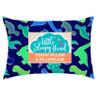 Little Sleepy Head Youth Pillow 16x22 with Hypoallergenic Cotton Pillow case Youth Pillows for Sleeping Age 5-10 - Snugly Designed Youth Neck Pillows for Travel, School and Bedtime - (Dinosaurs Blue) view 1