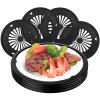 Tessco for you 24 Pcs Reusable Plastic Paper Plate Holders 10 Inch Heavy Duty Plastic Paper Plate Holder Set with Snap in Grooves for 9 Inch Plates, Dishwasher Safe for Picnic Party BBQ (Black) view 1