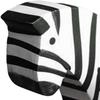2pcs Wooden Zebra Statues Animal Figurines Handmade Zebra Sculpture for Bookshelf TV Stand Home Showpiece Desktop Decor view 3