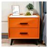 TOMYEUS Bedside Table Bedside Table Double Drawer Modern Small Cabinet Simple Small Bedside Storage Cabinet Home Bedroom Bedside Cabinet with Metal Legs Nightstand Storage Unit (Color : B) view 1