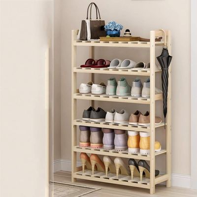 Shoe Rack, Wood Shoe Rack,7 Tier Wardrobe Entryway Storage Shoes Shelf Space Saving Shoe Stand Stable Durable Storage Shelf Organizer - 80x24x112cm(31x9x44inch) (Color : OneColor)
