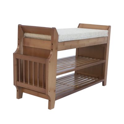 Gdrasuya10 Shoe Bench Shoe Rack Bench 2 Tier Entryway Bench with Storage Basket Hidden Drawer and Soft Seat (30.9x19.49x11.61)