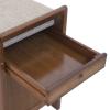 Gdrasuya10 Shoe Bench Shoe Rack Bench 2 Tier Entryway Bench with Storage Basket Hidden Drawer and Soft Seat (30.9x19.49x11.61) view 4