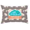 Little Sleepy Head Youth Pillow 16x22 with Hypoallergenic Cotton Pillow case Youth Pillows for Sleeping Age 5-10 - Snugly Designed Youth Neck Pillows for Travel, School and Bedtime - (Elephants Gray) view 1