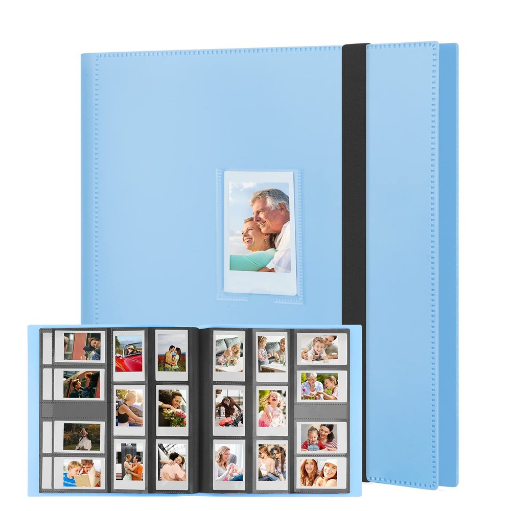 Photo Album for Fujifilm Instax Mini Camera, Polaroid Mini Camera, for Fujifilm Instax 12 11 9 40 99 90 8 7 Evo LiPlay Instant Cameras, 2x3 Inch instax Mini Photo Album (560 Pockets Blue)