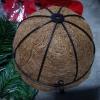 Duffire Christmas Poinsettia Hanging Basket Pre-Lit Artificial Floral Arrangement with Pine Needles for Outdoor Yard Porch Holiday Decor view 4