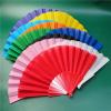 Folding Fans, Handheld Fans, Hand Fans, Silk Fabric Fans for Birthday Gifts Dancing Cosplay Wedding Party Props Decoration Wall Decoration Black view 2