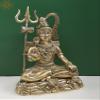 Exotic India 15" Brass Mahadeva Lord Shiva - Brass view 3