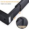 JIAOCKJIAO Wardrobe Pull Out Trousers Rack, Rectangle Pull Out Pants Rack, Multifunction Extendable Closet Valet Rod Double Row Rails, for Spaces or cabinets Without top Panels view 3