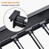 JIAOCKJIAO Wardrobe Pull Out Trousers Rack, Rectangle Pull Out Pants Rack, Multifunction Extendable Closet Valet Rod Double Row Rails, for Spaces or cabinets Without top Panels view 4