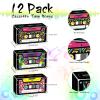 Funrous 12 Pcs 80s90s Party Favors Novelty Boom Favor Boxes Back to the 1980s Retro Cassette Treat Boxes Radio Decorations Table Centerpieces for Retro 1980s 1990s Hip Hop Birthday Party view 2