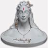 Adiyogi in White Shiva Statue for Car Dash Board, Pooja & Gift Mahadev Murti, Idol, Lord Adiyogi Shankara for Home & Office Decor view 2