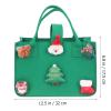Didiseaon 2pcs Christmas Bag Christmas Treat Bag Felt Bag Xmas Tote Bags Christmas Party Favor Bag Xmas Bag Xmas Candy Bag Christmas Candy Holder Felt Bag Baby Cartoon view 2