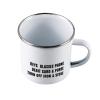 Funlucy 10 Oz Enamel Mug Metal Camping Mug Outdoor Camping Coffee Cup Keys Glasses Phone Debit Card Coffee Mug for Camping Backpacking Hiking Fishing Housewarming Gifts view 2