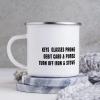 Funlucy 10 Oz Enamel Mug Metal Camping Mug Outdoor Camping Coffee Cup Keys Glasses Phone Debit Card Coffee Mug for Camping Backpacking Hiking Fishing Housewarming Gifts view 4