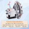 Criditpid Replacement A-E-027 Combustion Blower Motor for Breckwell Pellet Stove P22, P23, P24, P26, P2000, P2700, Big E Models, Exhaust Blower for US Stove 5040 Pellet Stoves.(Without Housing) view 3