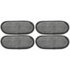CALLARON 4pcs Refrigerator Drip Tray Absorbent Water Cushion Mat for Fridge Prevents Spills and Protects and Easy to Install Grey Design view 1