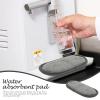 CALLARON 4pcs Refrigerator Drip Tray Absorbent Water Cushion Mat for Fridge Prevents Spills and Protects and Easy to Install Grey Design view 4
