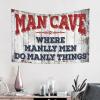 Boys Room Decor Teenager Where Manlly Men Do Manly Things Tapestry Bedroom Decor Aesthetic Backyard Bar Decor ( Size : 75X100CM ) view 2