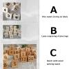 Retro Wooden Table Number Plate 1-25/1-50, 6x5cm Wooden Table Numbers Cards - Beautiful And Sturdy - Digital Restaurant Table Sign For Hotel Restaurant Cafe Bar ( Color : Wood B , Size : 1 to 25 ) view 2
