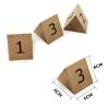 Retro Wooden Table Number Plate 1-25/1-50, 6x5cm Wooden Table Numbers Cards - Beautiful And Sturdy - Digital Restaurant Table Sign For Hotel Restaurant Cafe Bar ( Color : Wood B , Size : 1 to 25 ) view 3