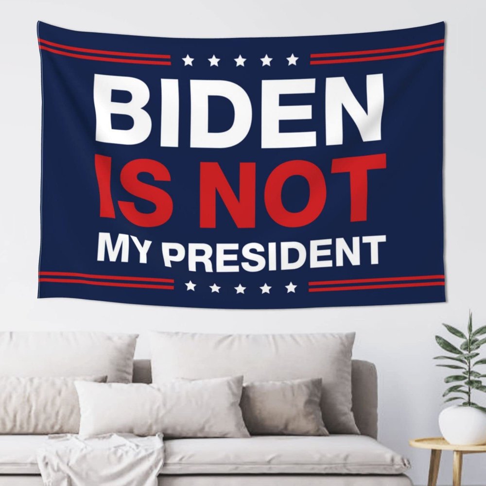 Beer Decorations for Man Cave Biden is Not My President Tapestry Cool Things for Your Room Flags for Room Teen ( Size : 100X150CM )