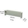 BOBONI Baseboard Heater,Electric Fan Heater, Thermostat, Compact Radiator,Low Level/high 2 Heat Settings,for Greenhouses, Heaters, Garages,Overheat Protect view 2
