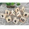Retro Wooden Table Number Plate 1-25/1-50, 6x5cm Wooden Table Numbers Cards - Beautiful And Sturdy - Digital Restaurant Table Sign For Hotel Restaurant Cafe Bar ( Color : Wood A , Size : 1 to 25 ) view 1