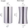 ABGRC Fashion Stainless Steel Ice BucketDouble Wall Wine Bottle Cooler Holder Beer Chiller Champagne CoolerKeep Ice Frozen LongerBar Tool Frozen view 2