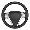 MUEdie for Nissan Teana Altima 2013 2016 X Trail Qashqai Rogue 2014 2016 Sentra Tiida Black Car Steering Wheel Cover Genuine Leather view 1