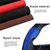 MUEdie for Nissan Teana Altima 2013 2016 X Trail Qashqai Rogue 2014 2016 Sentra Tiida Black Car Steering Wheel Cover Genuine Leather view 4