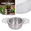 2Pcs Tea Infuser, Stainless Steel Tea Strainers for Loose Tea Mesh Tea Infuser Tea Strainers with Drip Bowls Tea Diffuser for Loose Tea(Silver) view 4