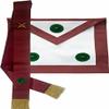 Masonic Apron CASE with Hand Embroiderer Squire Compass (Faux Leather) view 1