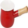 550ml Non-stick Milk Pan Double Mouth Mini Enamel Mixture Cooking Soup Pot (Color : A) view 1