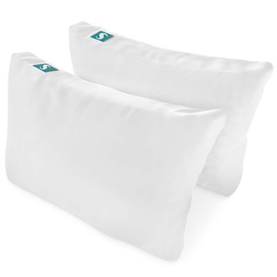 Sleepgram 2-Pack Cooling Bed Pillows & Removable Cover for Sleeping Sets, Queen Size - Adjustable and Washable Bedding Pillow Set for Comfortable Sleep