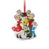 3D Building Snowman Family of 6 Christmas Ornament 2025 Personalized Family Christmas Ornaments 2025 | Frosty Winter Holiday Personalized Tree Ornaments Customizable Gifts Snow People of Six Ornament view 1